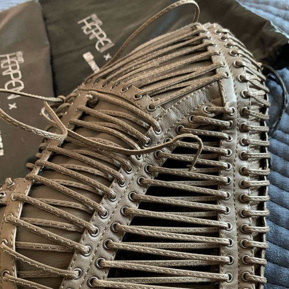 United Nude Shoes - RARE Runway Iris Van Herpen Brown Booties